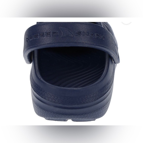 little Boy’s dark blue rubber easy slip-on comfortable lightweight clogs size 13 - Picture 2 of 6